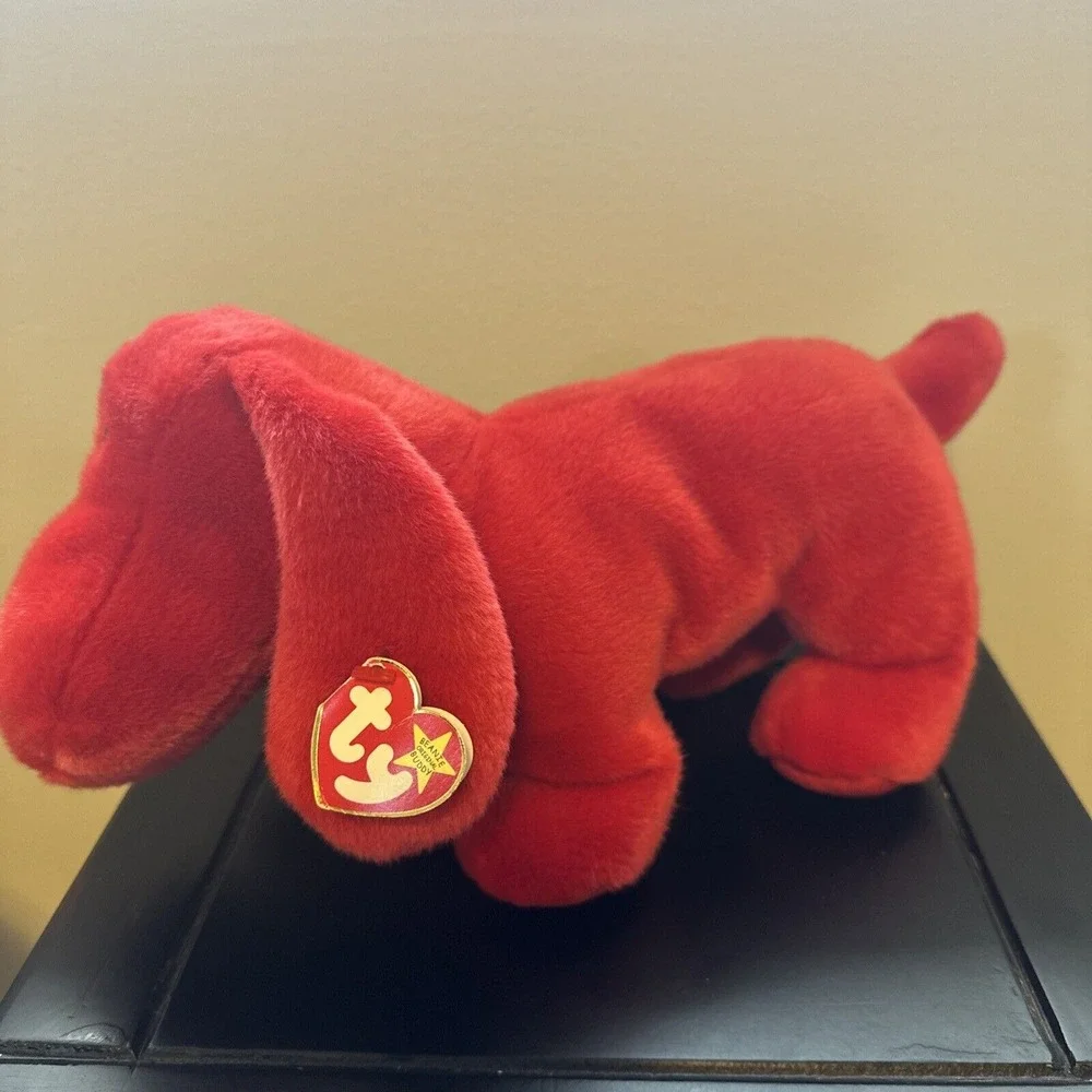 TY Beanie Buddy- Rover Red Puppy‎ Dog 12